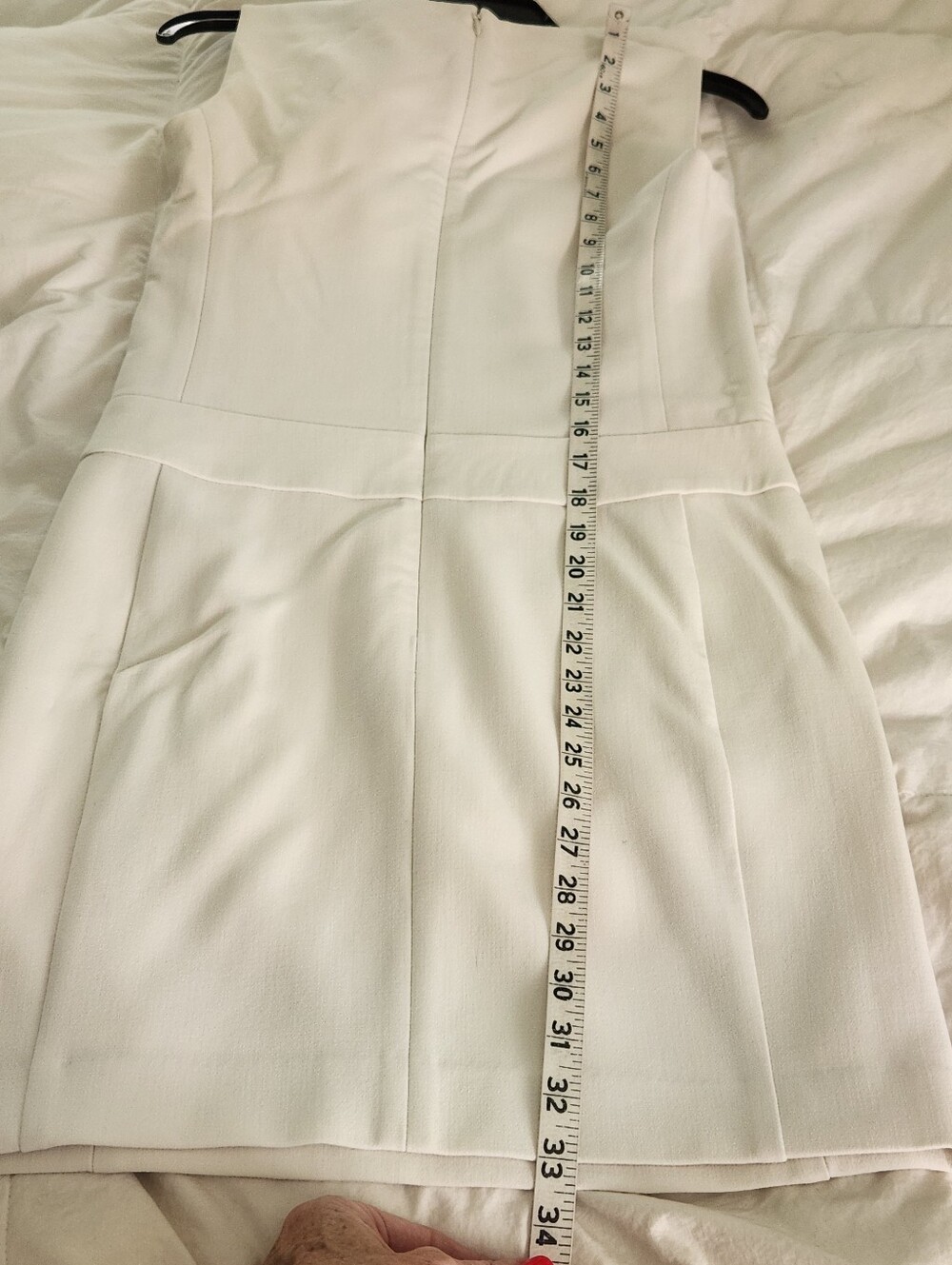 Ralph Lauren Black Label Wool Shift Dress White Ivory Size 2 - Picture 9 of 10